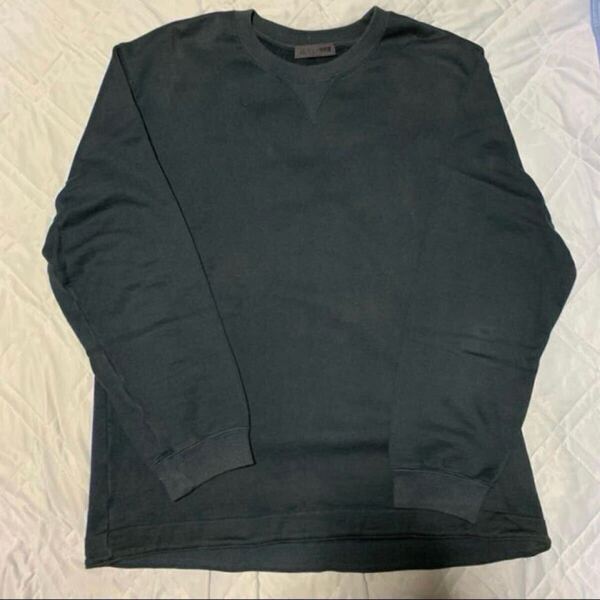JIL SANDER FIRE COLLECTION スウェット Navy M ジルサンダー ネイビー ベーシック 無地 トレーナー コットン プルオーバー 長袖 メンズ