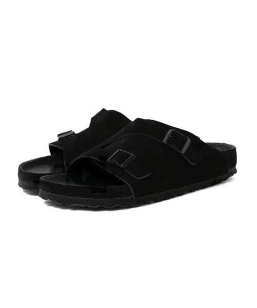 BIRKENSTOCK×BEAMS 別注 ZURICH ブラック 41 26.5cm ナローフィット サンダル スエード チューリッヒ ビルケンシュトック ビームス ドイツ