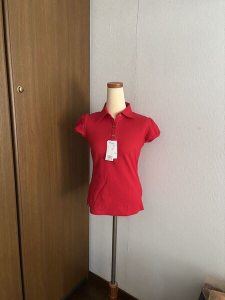 ★VICKYビッキーポロシャツ赤新品送料込★クイーンズコート
