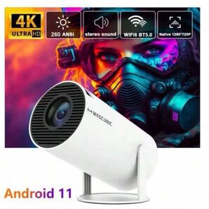 【新品】MAGCUBIC HY300 Pro 4K Wifi6 プロジェクター Projector X (HDMI接続可)