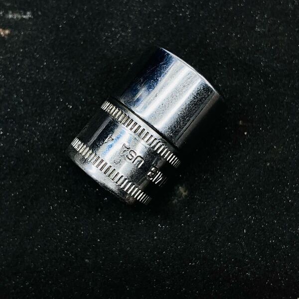 【13mm】中古品 送料無料 Snap-on スナップオン 3/8sq(9.5mm) シャローソケット FM13 12ポイント