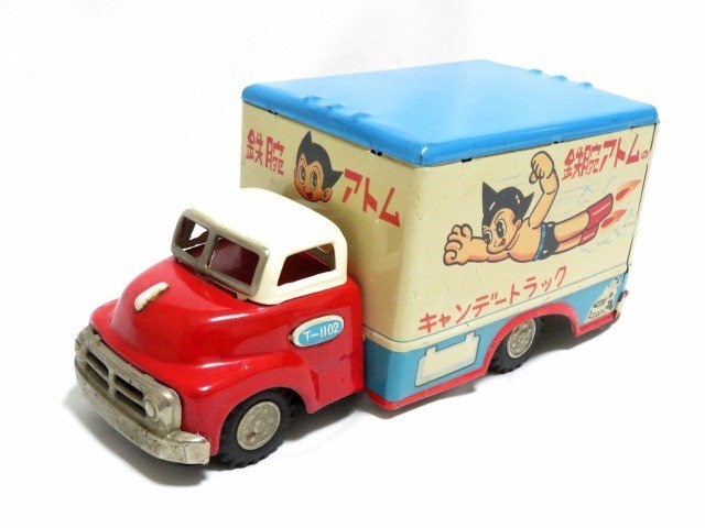 ATD【鉄腕アトム郵便配達ボンネット トラック 】当時物ブリキ TIN 【箱無】 2025年最新】Yahoo!オークション -鉄腕アトム(ブリキ)の中古品