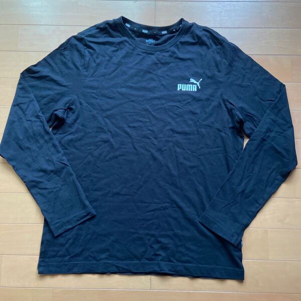 PUMA☆シンプル ロゴ 長袖 Tシャツ ロンT♪メンズL☆美品