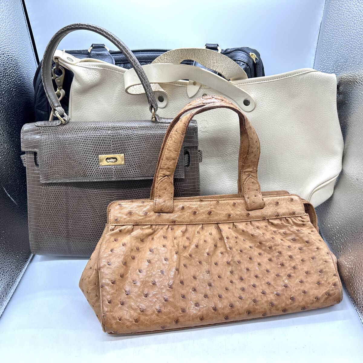 オーストリッチ ハンドバッグ GENUINE OSTRICH 美品 送料無料 2025年最新】Yahoo!オークション -genuine バッグ