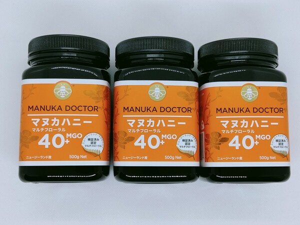 MANUKA DOCTOR マヌカハニー 40+ MGO 500g 3個セット