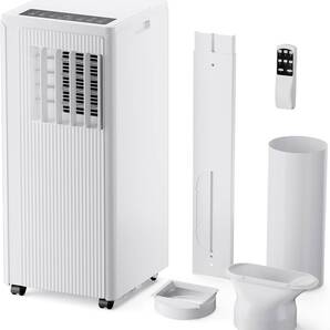 JYWINA スポットクーラー 家庭用 移動式エアコン【2025新型】冷房10畳 2.7kW ノンドレン 除湿41L/日 小型 ポータブルクーラー