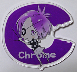 リボーン クローム アクリルバッジ 缶バッジ 家庭教師ヒットマンREBORN! クローム髑髏 トレーディング缶