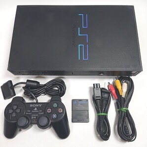 【メンテ済み】PS2 SCPH-50000 動作確認済み SONY ソニー プレイステーション2 ブラック 本体 PlayStation2 メモリーカード