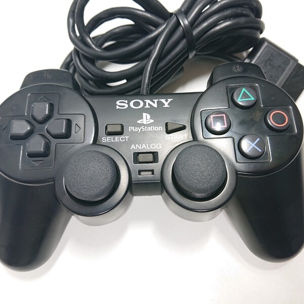 【清掃済み】PS2 純正 コントローラー DUALSHOCK2 SONY デュアルショック2 プレステ2 ミッドナイトブラック