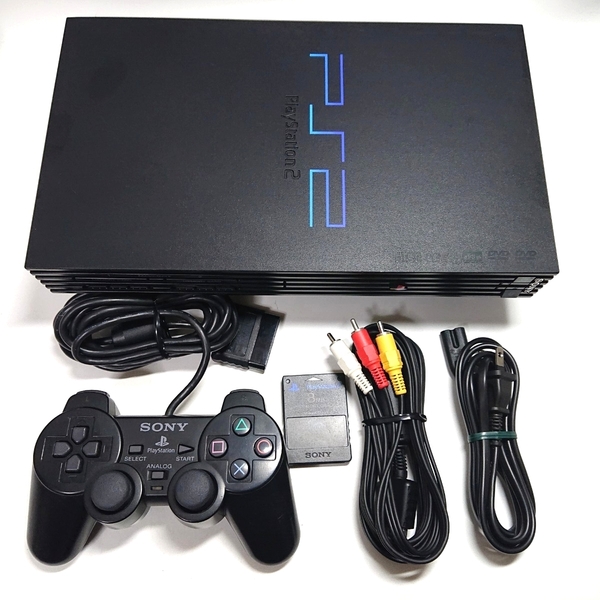 【メンテ済み】PS2 SCPH-50000 動作確認済み SONY ソニー プレイステーション2 ブラック 本体 PlayStation2 メモリーカード