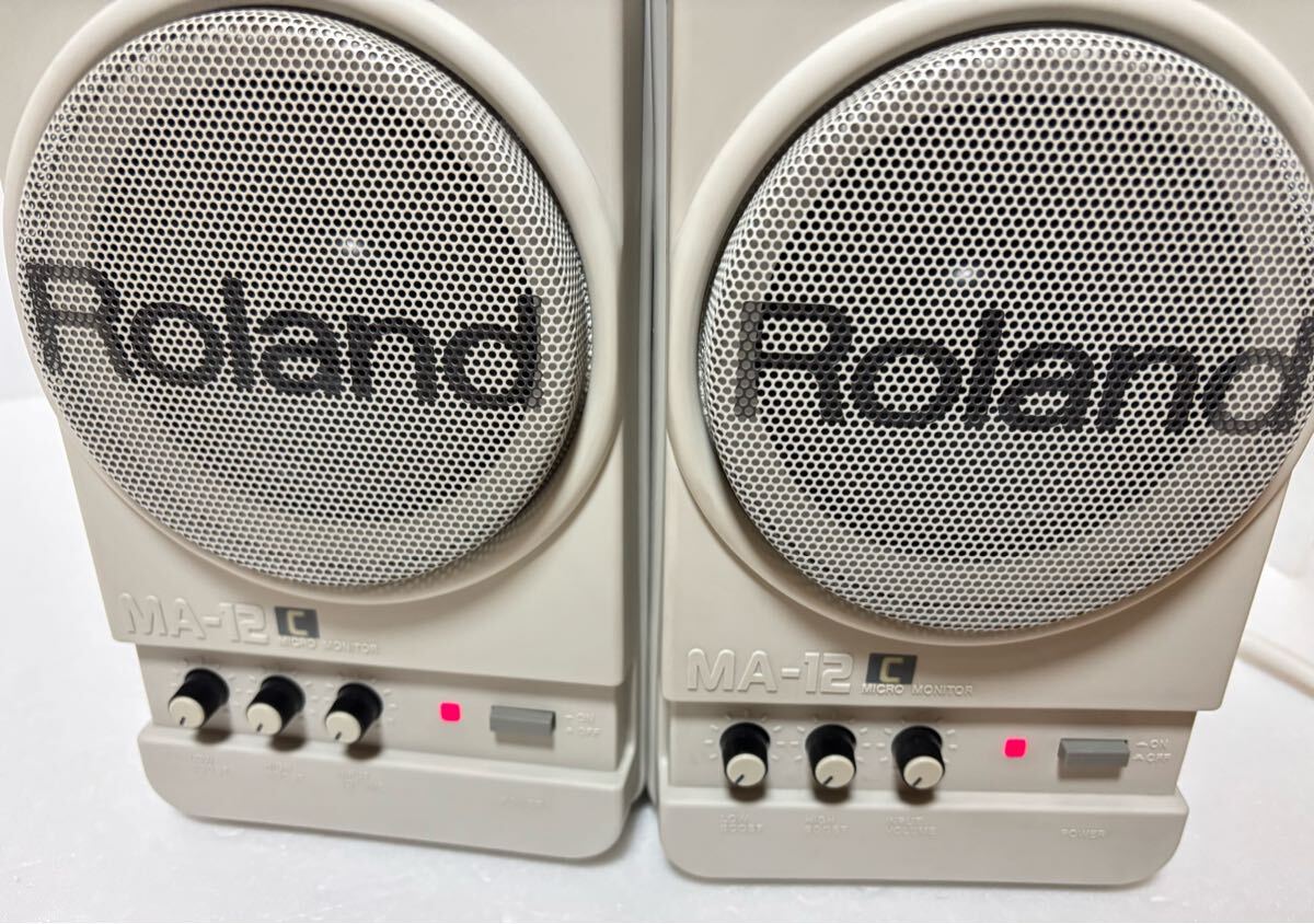 【送料無料】Roland ローランド MA-12C アンプ内蔵 スピーカー ペア Yahoo!オークション -「roland ma-12」の落札相場・落札価格