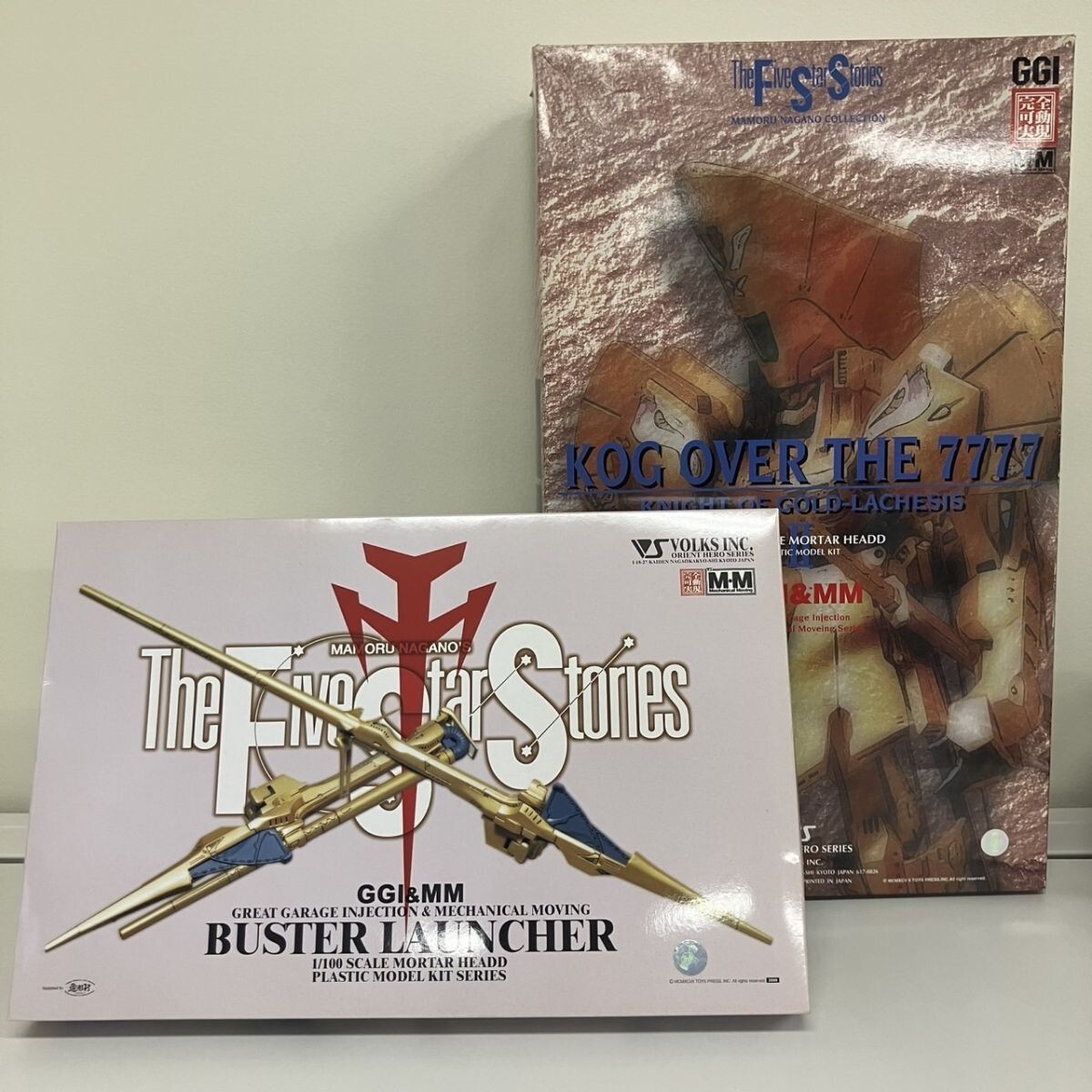 ファイブスター物語 KOG OVER THE7777 プラモバスターランチャー SSS 1/100 ナイト・オブ・ゴールド with バスターランチャー