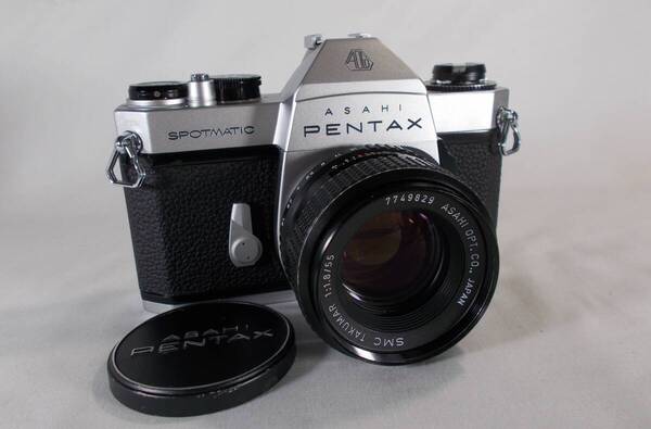 フィルムカメラ 整備済 完動品 Pentax SPII + レンズ SMC TAKUMAR f/1.8 55mm P202