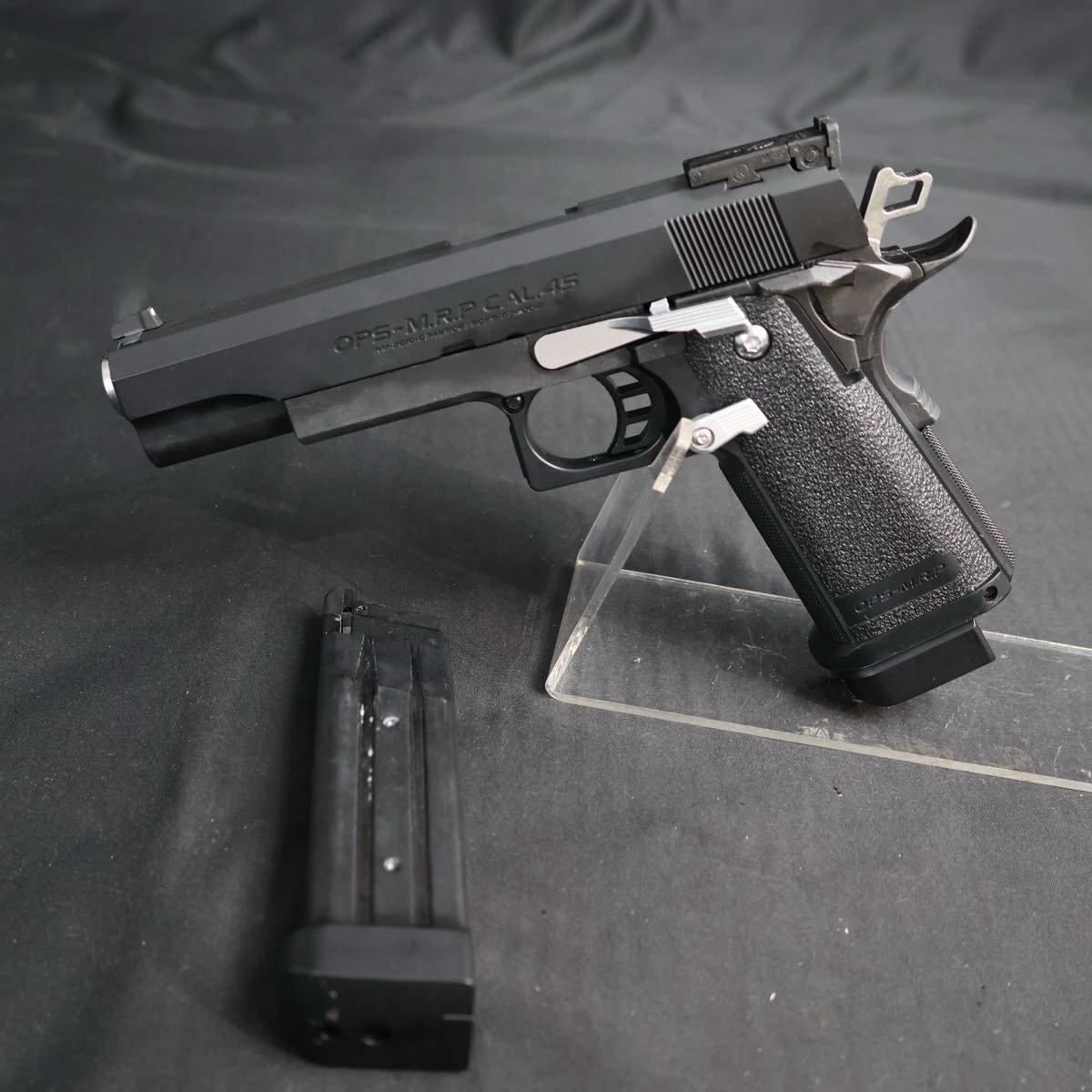 OPS M.R.P CAL.45ガスガン シルバー/ブラック Yahoo!オークション -「cal.45」(ガスガン) (トイガン)の落札