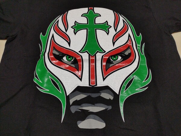00s SHOOT WWE レイ・ミステリオビッグフェイス 両面プリント Tシャツ サイズ M プロレス y2k ビンテージ ヴィンテージ