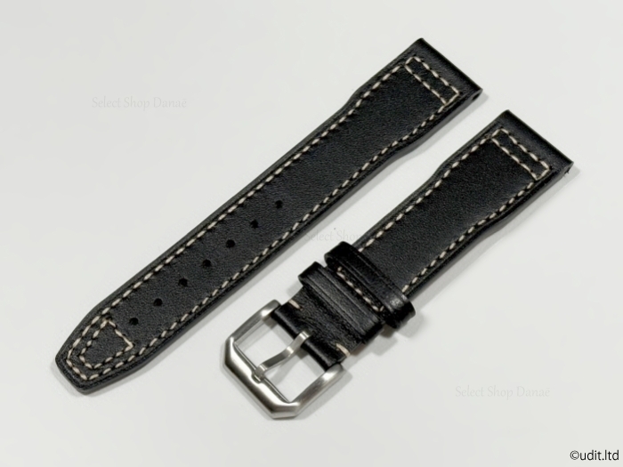 IWC カーフレザー 革ベルト【18mm/未使用】 IWC SCHAFFHAUSEN マーク 用 裏面防水 MARK にぴったり カシス