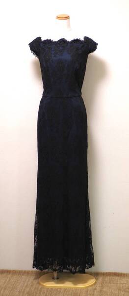 TADASHI SHOJI タダシショージ NAVY & BLACK ロングフォーマルドレス 「10 」/ 13号程度