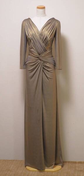 TADASHI SHOJI タダシショージ GOLD ロングフォーマルドレス 「M 」/ 11号程度
