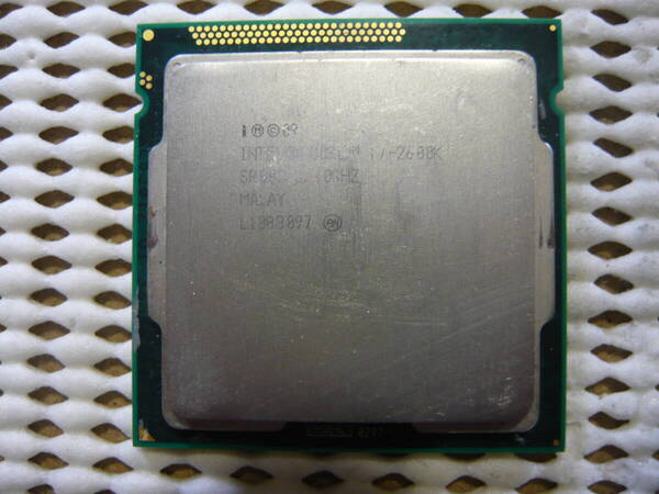 Intel Core i7 2600K SR00C 3.4GHz(最大 3.8GHz) 4コア/8スレッド LGA1155 作動品