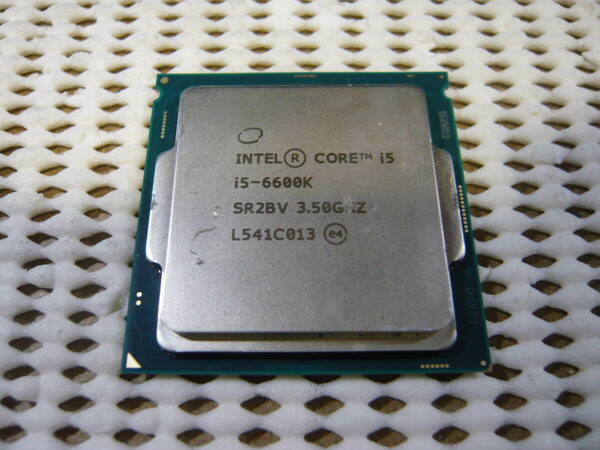 Intel Core i5-6600K SR2BV 4コア/4スレッド 3.5GHz (最大3.9GHz) LGA1151(6th-7th) 作動品