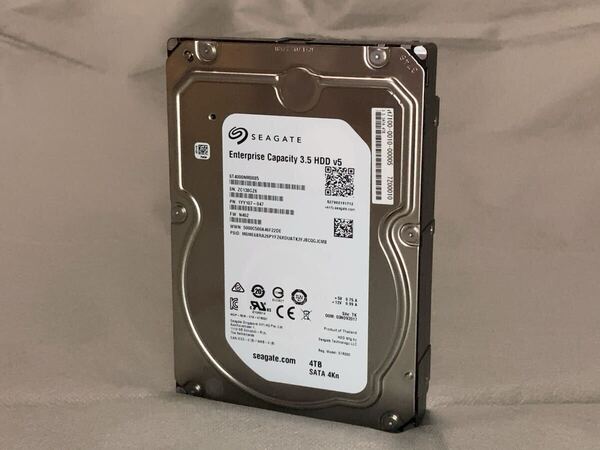Seagate SATA 4TB 3.5インチ内蔵HDD ハードディスク 中古 使用時間 59843時間 「正常」 シーゲイト