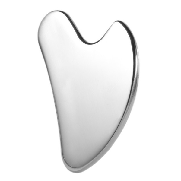 かっさ カッサ チャームリフト 小顔 ほうれい線 ツボ押し リフトアップ gua sha リンパマッサージ 心形ステンレスかっさプレート ;6324;