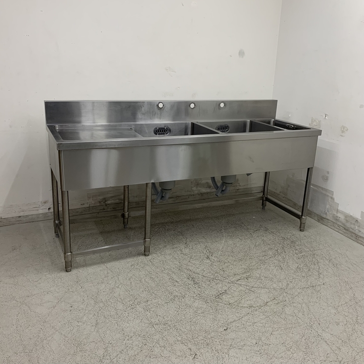 中古 業務用 シンク流し台、４槽 サイズ、W 1800 タイプ 2025年最新】Yahoo!オークション -流し台 1800の中古品・新品