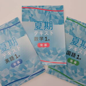 【新品・最新版】夏期テキスト(発展編) 中1 3教科セット 新中学問題集 夏期講習