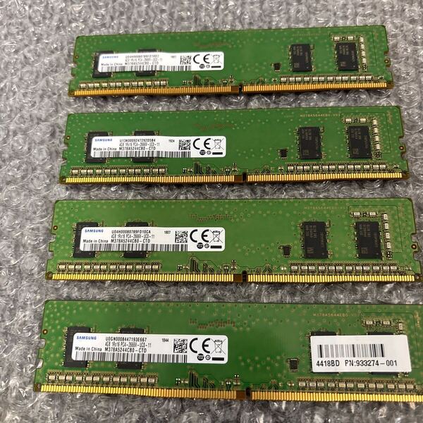 DDR4 4GB×4 16GB デスクトップ用メモリ SAMSUNG PC4-2666V-UC0-11万