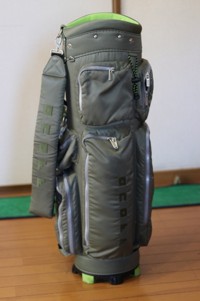 【全国送料無料】オノフ 高額モデル 9インチ 5分割 グリーン系 キャディバッグ