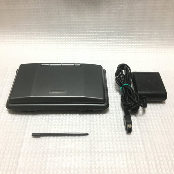 ■ 任天堂 ニンテンドーDS 本体 グラファイトブラック + ACアダプター セット 美品 充電器 初代DS OLD NDS アドバンス 動作可 NintendoDS