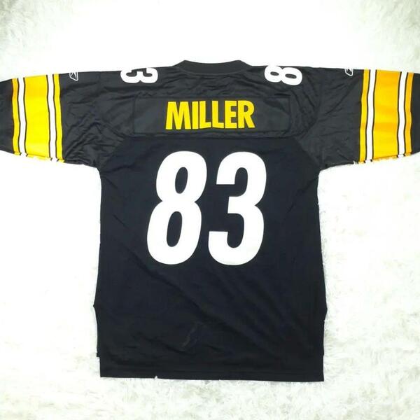美品◎Reebok NFL スティーラーズ 83 MILLER ユニフォーム