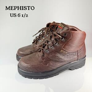 【美品】MEPHISTO メフィスト トレッキングシューズ(US6.5)本革 茶