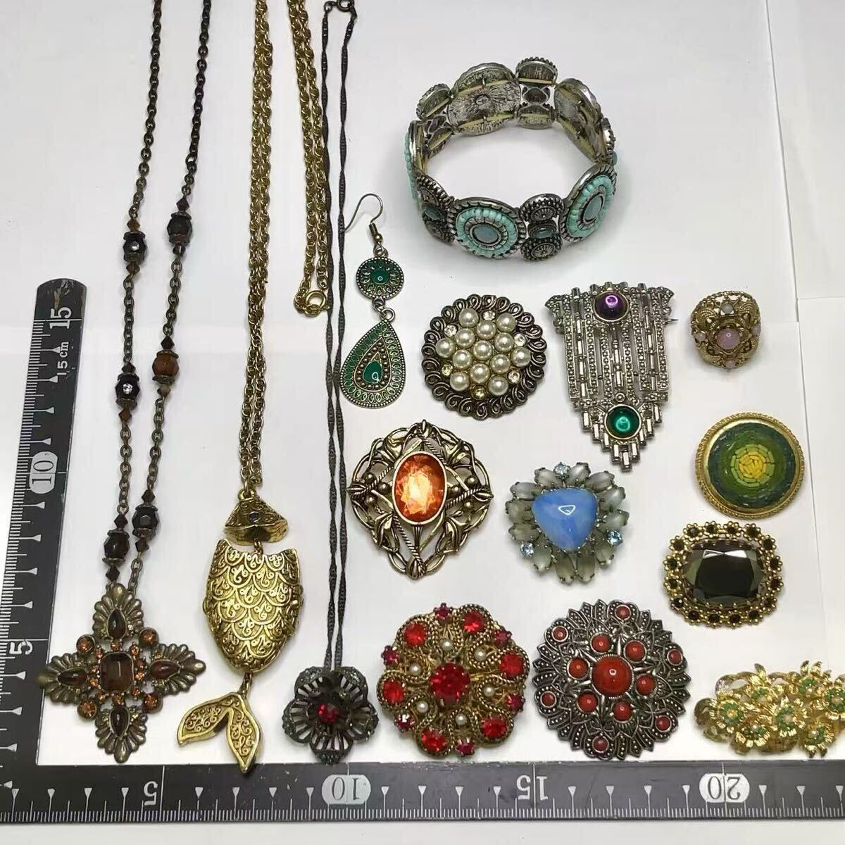 W.Germany ヴィンテージ ネックレス イヤリング Yahoo!オークション -「w.germany」(アクセサリー、時計) の落札