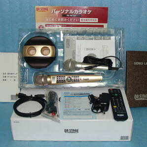 ★【送料無料】良品!!本体1300曲(チップ含) 配信24000曲(スマホA1週間550円)マイク2本 PK-WT01 USB取込/採点/予約/音程バー/録音5曲/ゲーム