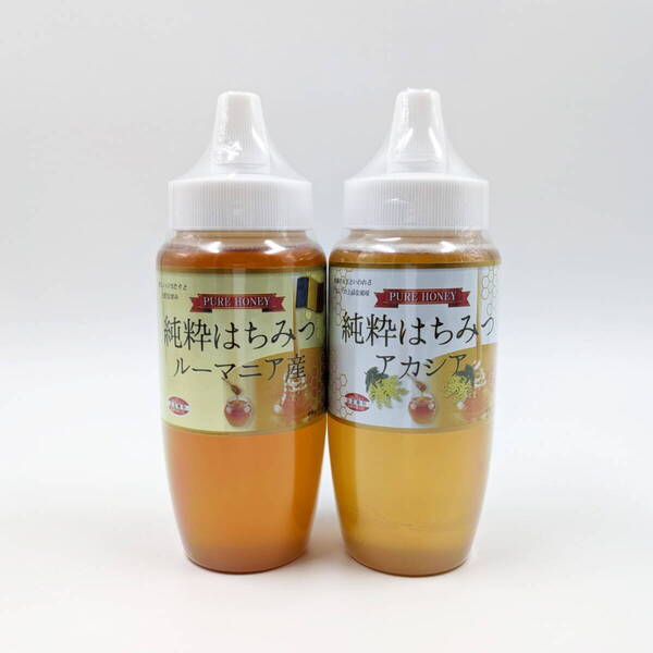 ※2本セット 純粋はちみつ ルーマニア & アカシア 500g 正栄 ハチミツ 蜂蜜