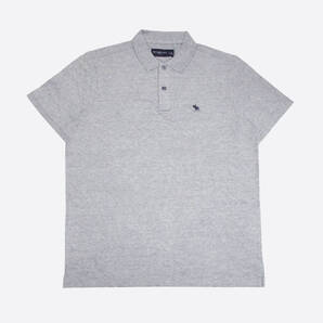 ★SALE★Abercrombie & Fitch/アバクロ★アイコンポロシャツ (Heather Grey/XL)
