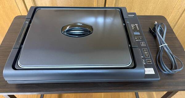 ★美品★ Panasonic パナソニック IH ホットプレート 卓上IH調理器 7段階火力調整 焼肉 お好み焼 ホットケーキ KZ-2100ーK ブラック
