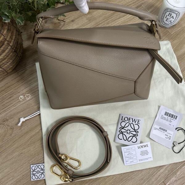 送料無料 LOEWE ロエベ パズルバッグスモール サンド ハンドショルダー斜め 現行モデル
