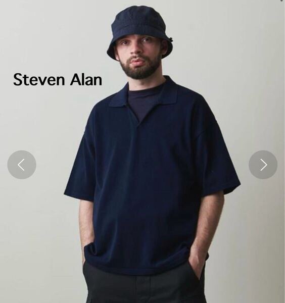 Steven Alan 半袖シャツ トップス ポロシャツ シャツ ユナイテッドアローズ スティーブンアラン スキッパーシャツ UNITED ARROWS M