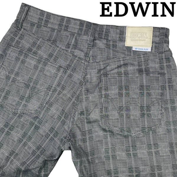 EDWIN エドウィン ECF03 W29 (約78cm W31相当) COOL FLEX ストレッチ パンツ テーパード コットンパンツ