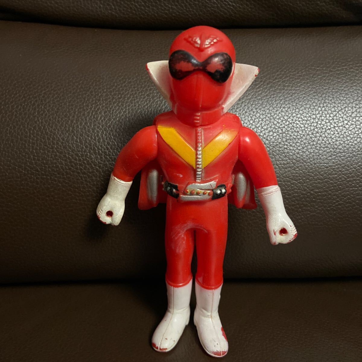無版権 パチモン ポピー アカレンジャー ソフビ ブルマァク マルサン 当時物 Yahoo!オークション -「アカレンジャー ソフビ」(ソフビ