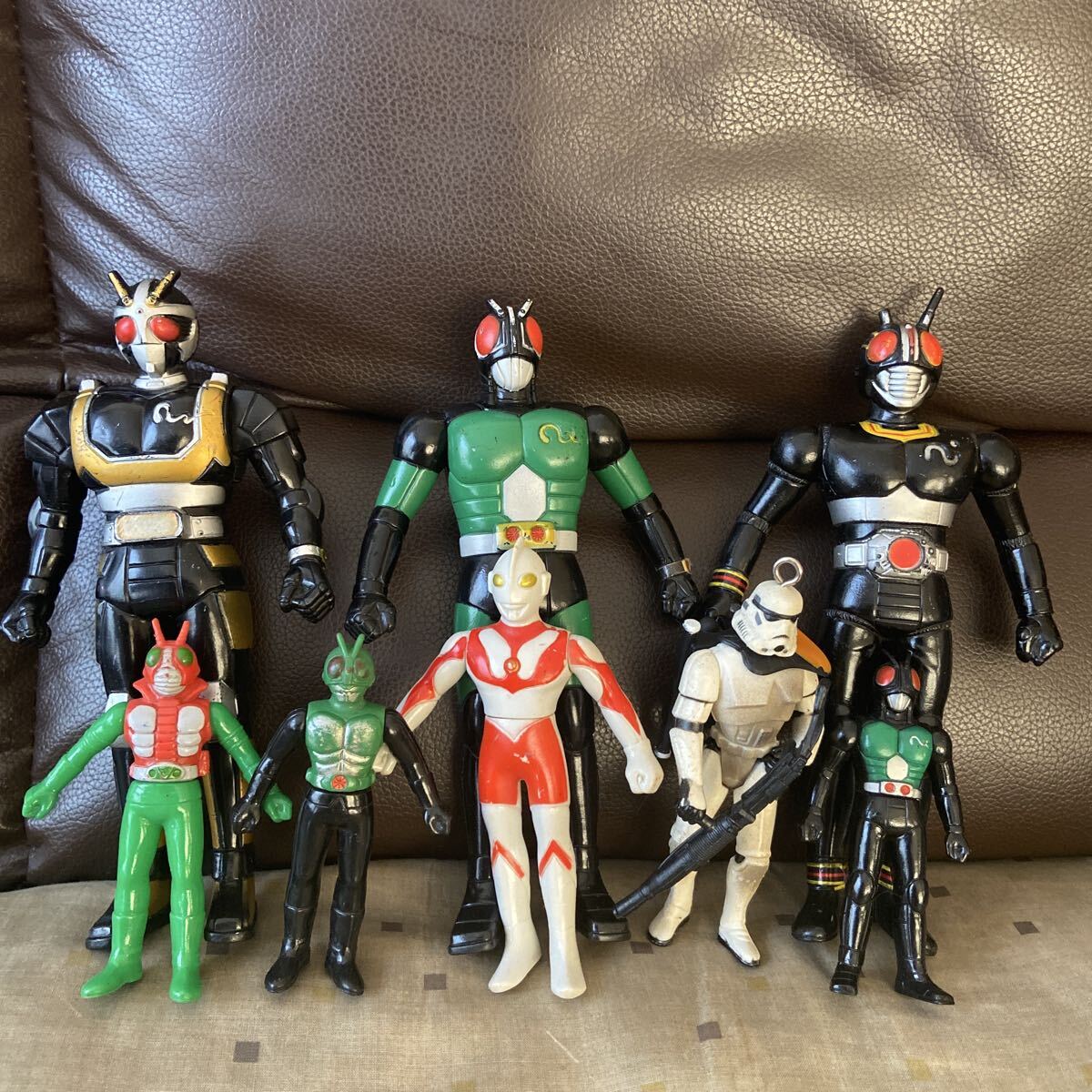 バンダイ ウルトラマン、仮面ライダー、メタルヒーロー 当時物ソフビセット 2025年最新】Yahoo!オークション -当時物 仮面ライダー ソフビの