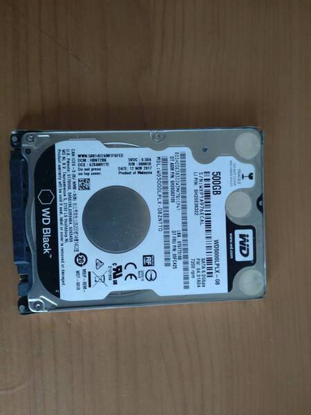 Western Digital WD5000LPLX-08ZNTT0 2.5インチ 7mm