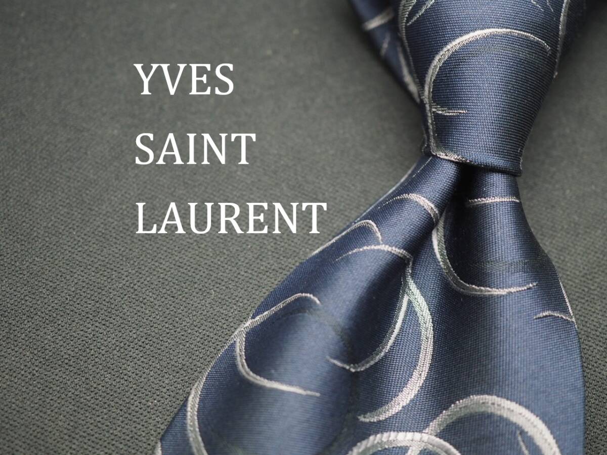 未使用美品✨イヴサンローラン　ネクタイ　ネイビー　小紋柄　シルク 2025年最新】Yahoo!オークション -サンローラン ネクタイ