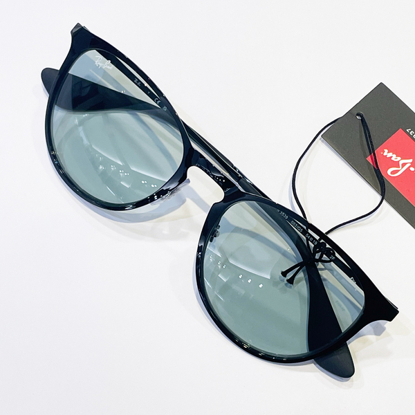 RayBan レイバン サングラス Erika metal エリカメタル 54□19 ブラック ブルー 調光レンズ RB3539 002/Q5 クロス付き 国内正規品