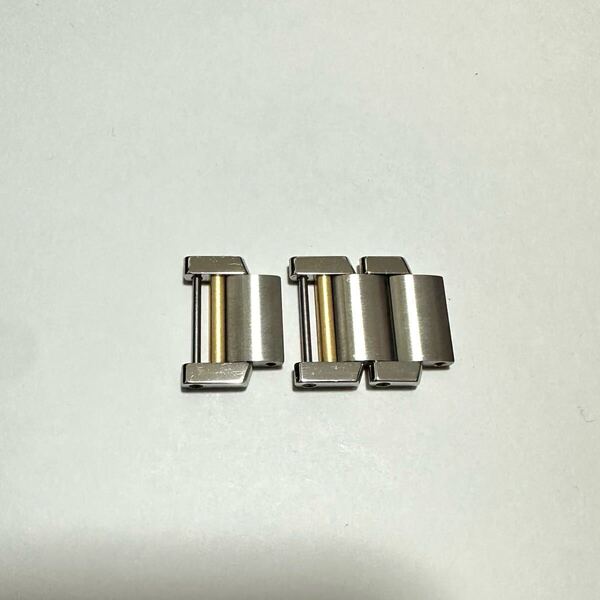 美品 Cartier カルティエ タンクフランセーズ LM用 純正 コマ SS/K18YG コンビ 19㎜幅 腕時計 ブレス ベルト バンド パーツ 駒