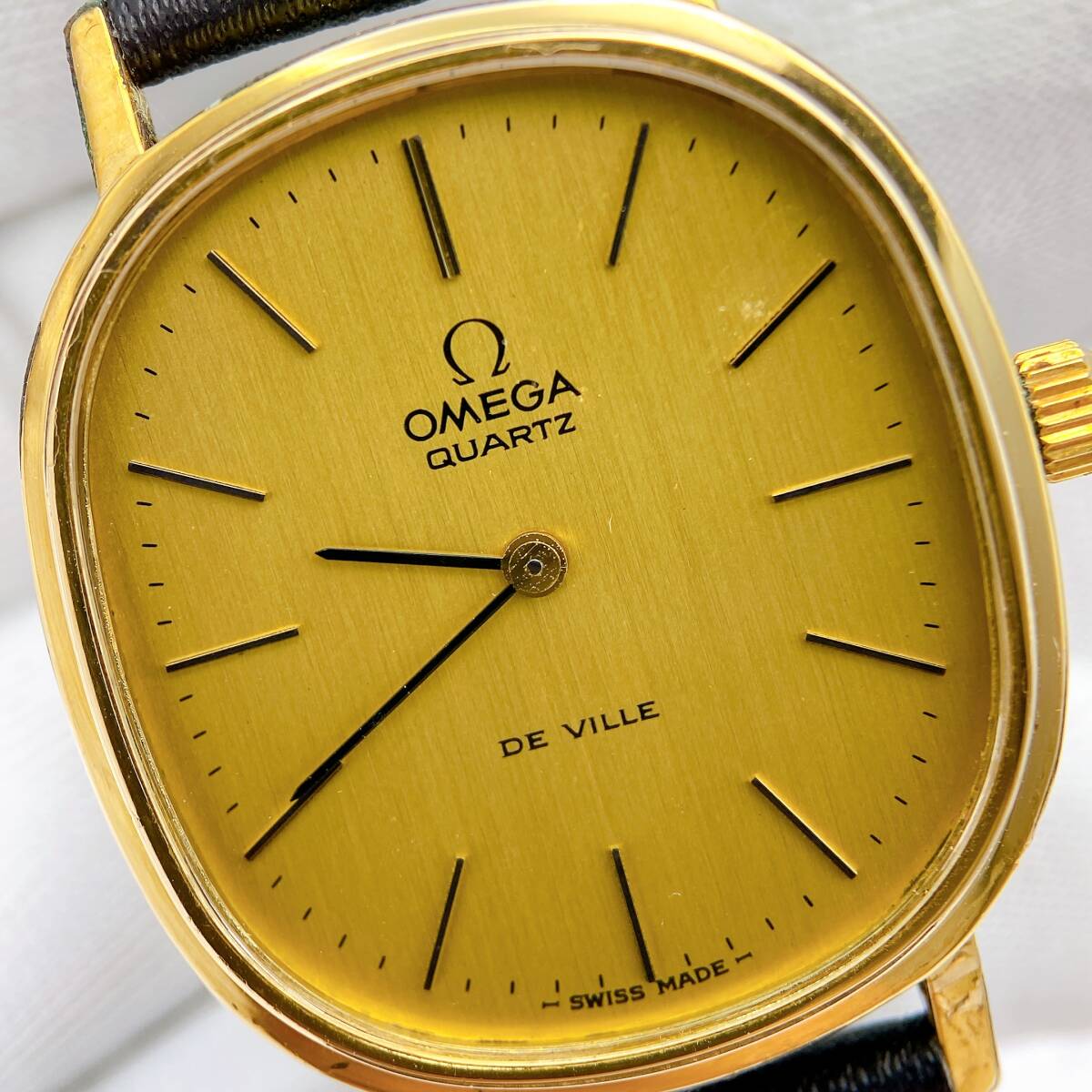 OMEGA DE VILLE クォーツ 時計 ゴールド フェイス 尾錠 Yahoo!オークション -「オメガ デビル クォーツ」の落札相場