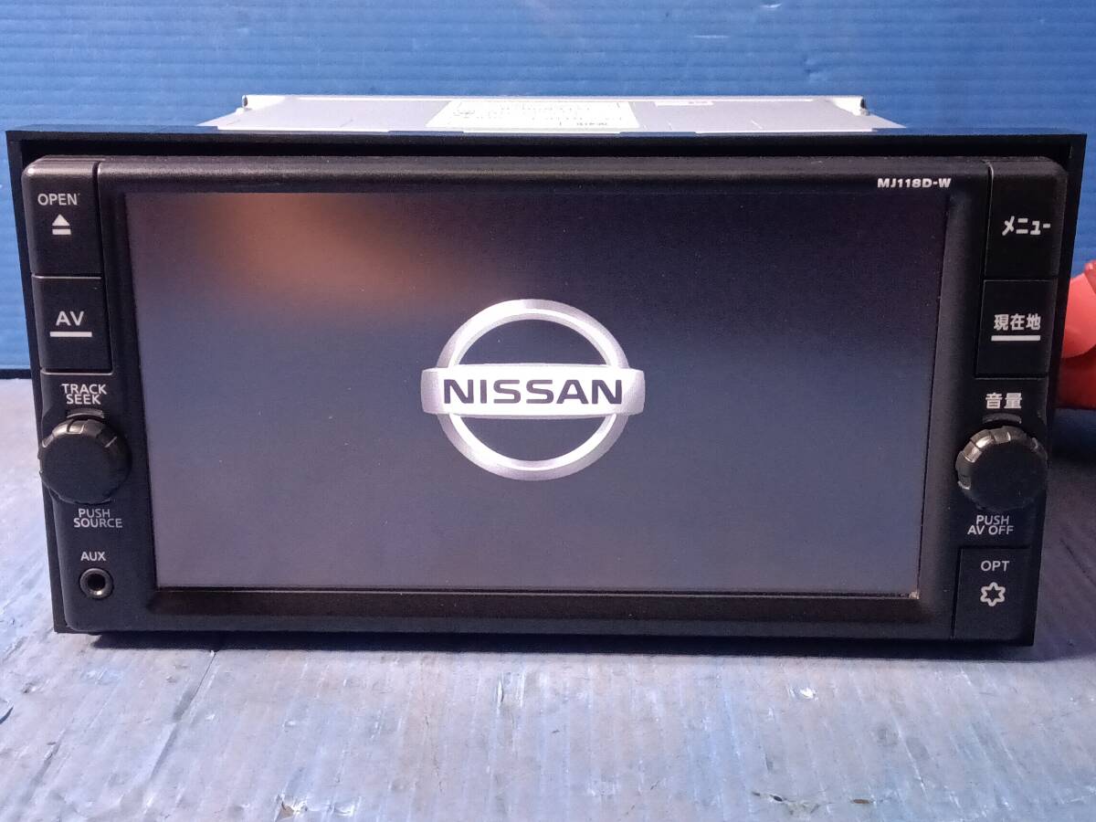 日産純正カーナビ(MJ118D-W) Yahoo!オークション -「mj118d-w」の落札相場・落札価格