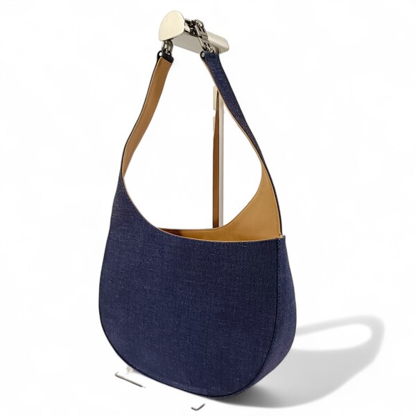 【美品】 正規品 バリー BALLY ワンショルダーバッグ ネイビー 青 鞄 ハンドバッグ 紺 ブルー 男女兼用 ユニセックス かばん ロゴ金具付き